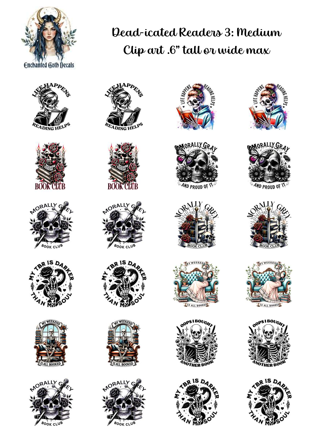 Dead-icated Readers 3 - Clipart