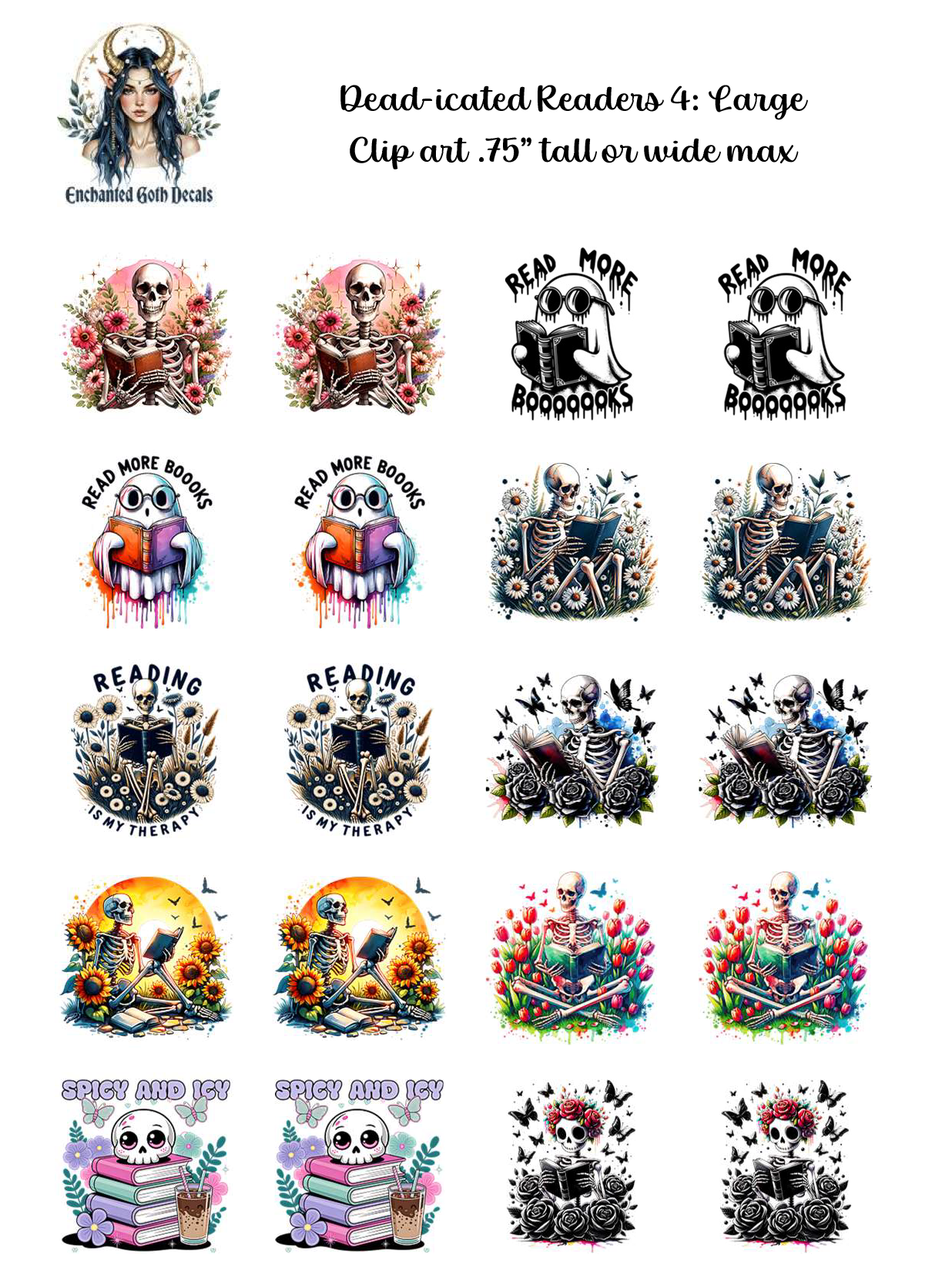 Dead-icated Readers 4 - Clipart