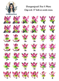 Dragonfruit Fae 1 - Clipart Mini