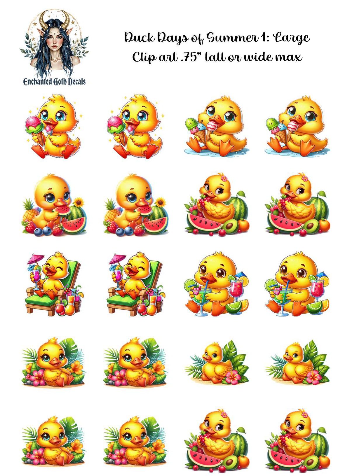 Duck Days of Summer 1 - Clipart