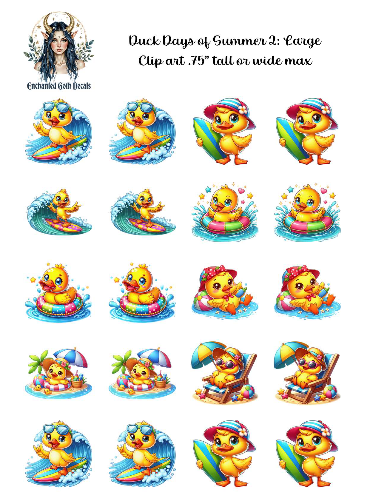 Duck Days of Summer 2 - Clipart