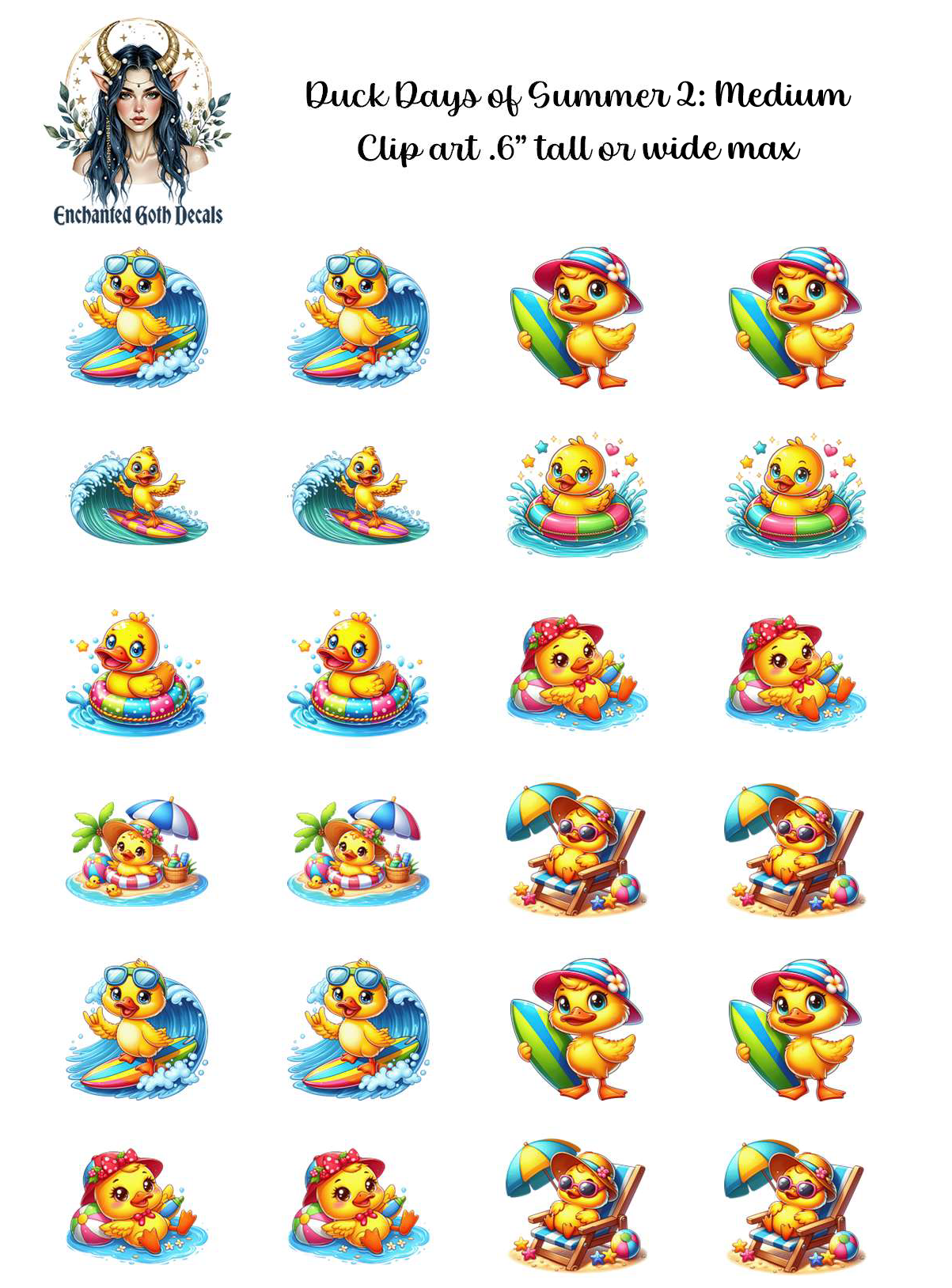 Duck Days of Summer 2 - Clipart
