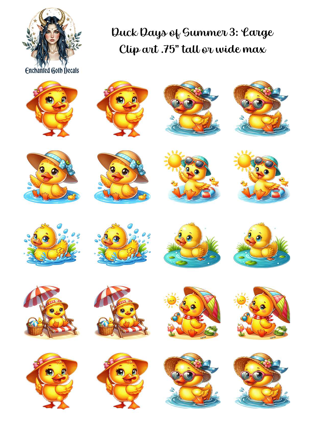Duck Days of Summer 3 - Clipart