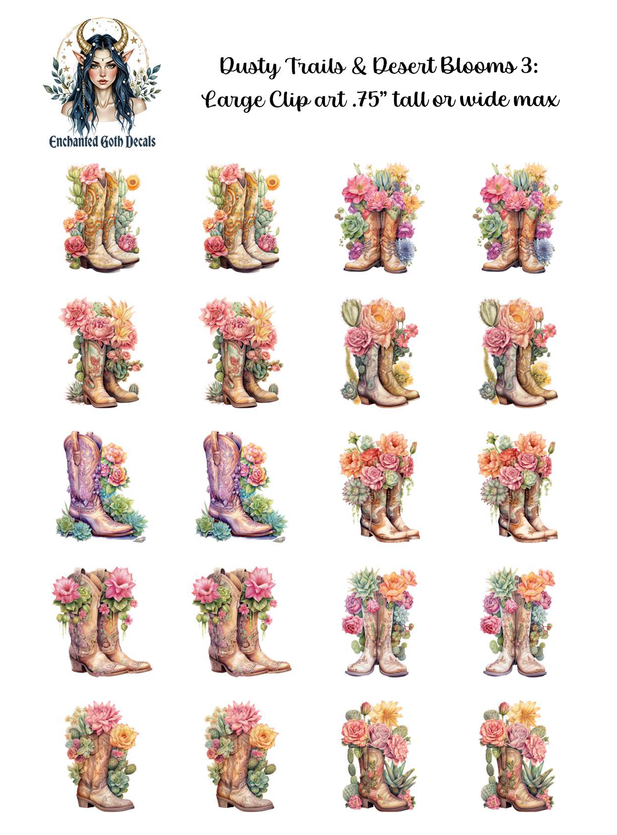 Dusty Trails & Desert Blooms 3 - Clipart
