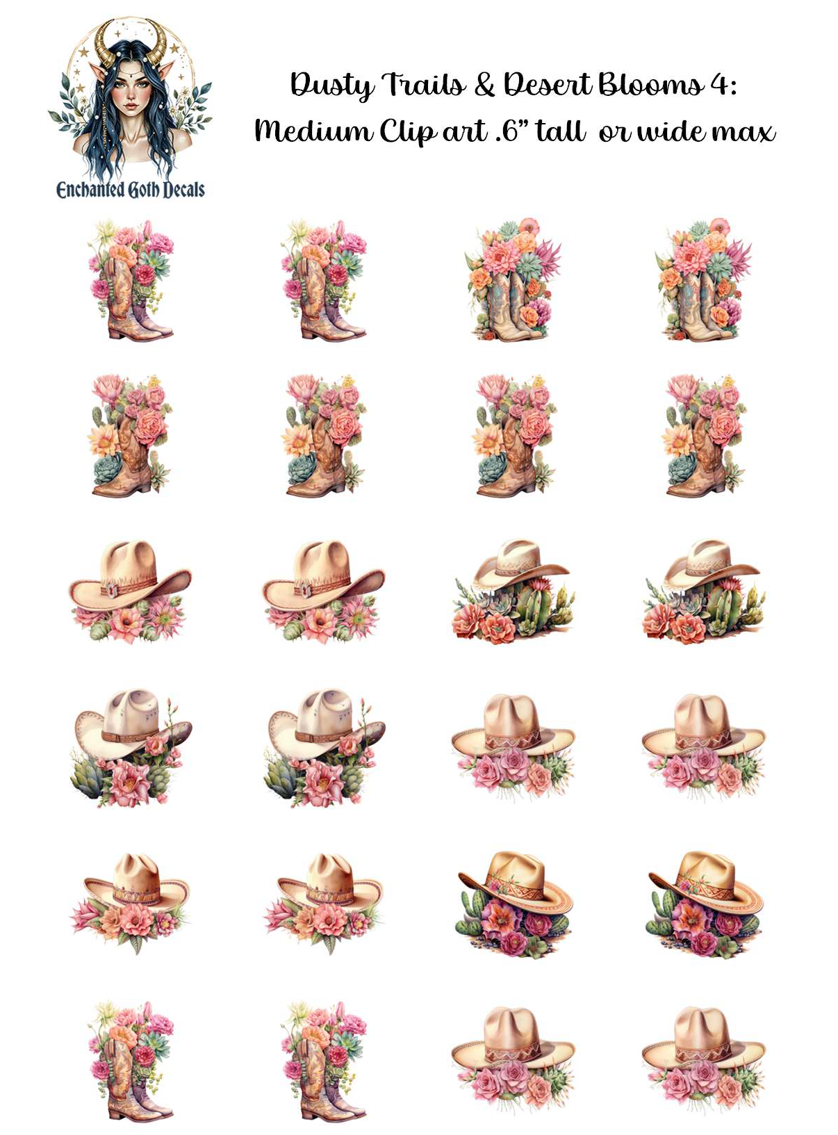 Dusty Trails & Desert Blooms 4 - Clipart