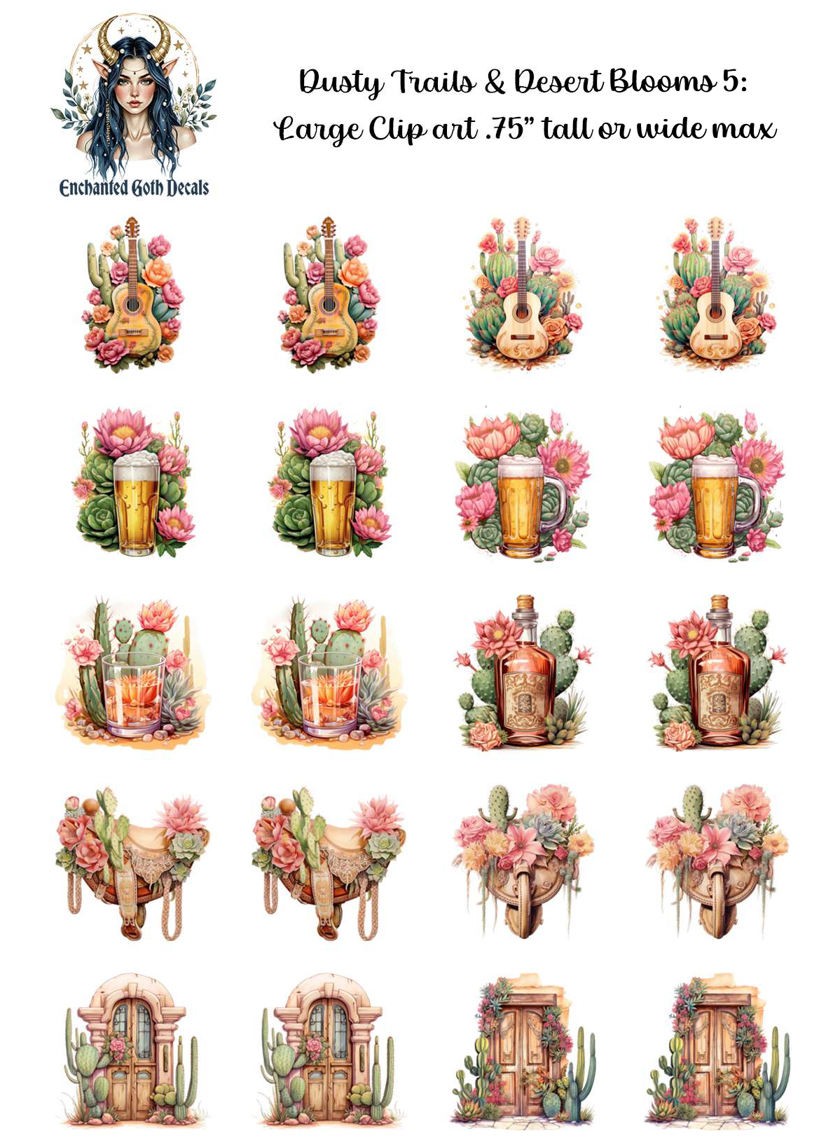 Dusty Trails & Desert Blooms 5 - Clipart