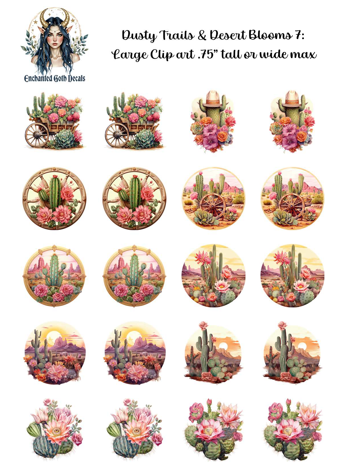 Dusty Trails & Desert Blooms 7 - Clipart