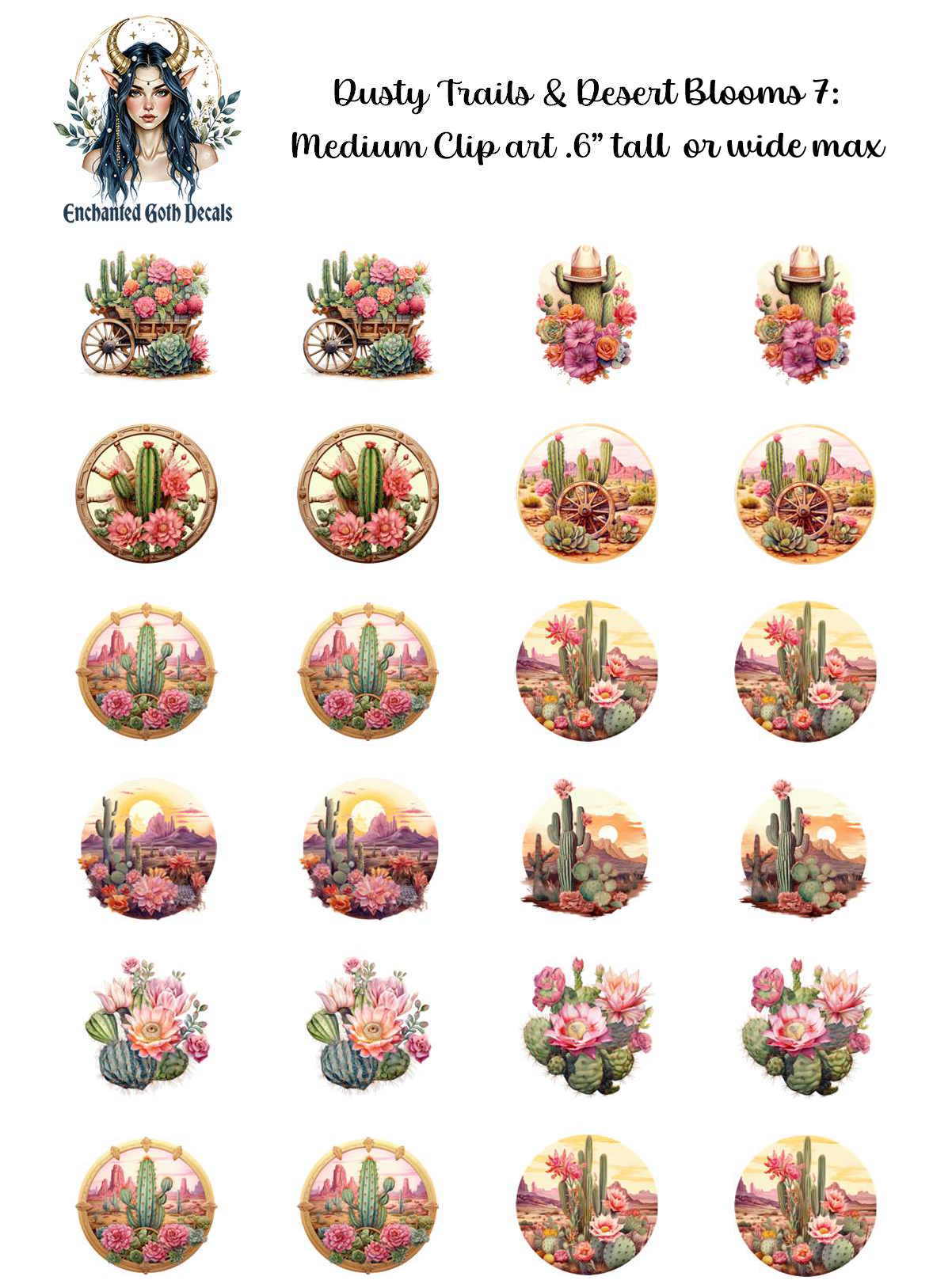 Dusty Trails & Desert Blooms 7 - Clipart