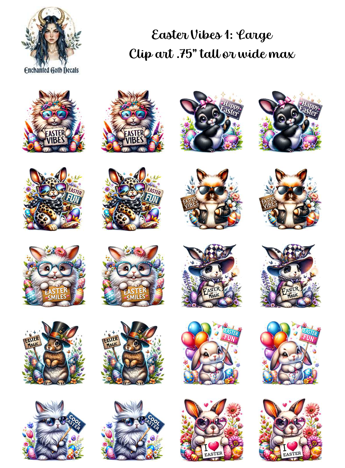 Easter Vibes 1 - Clipart