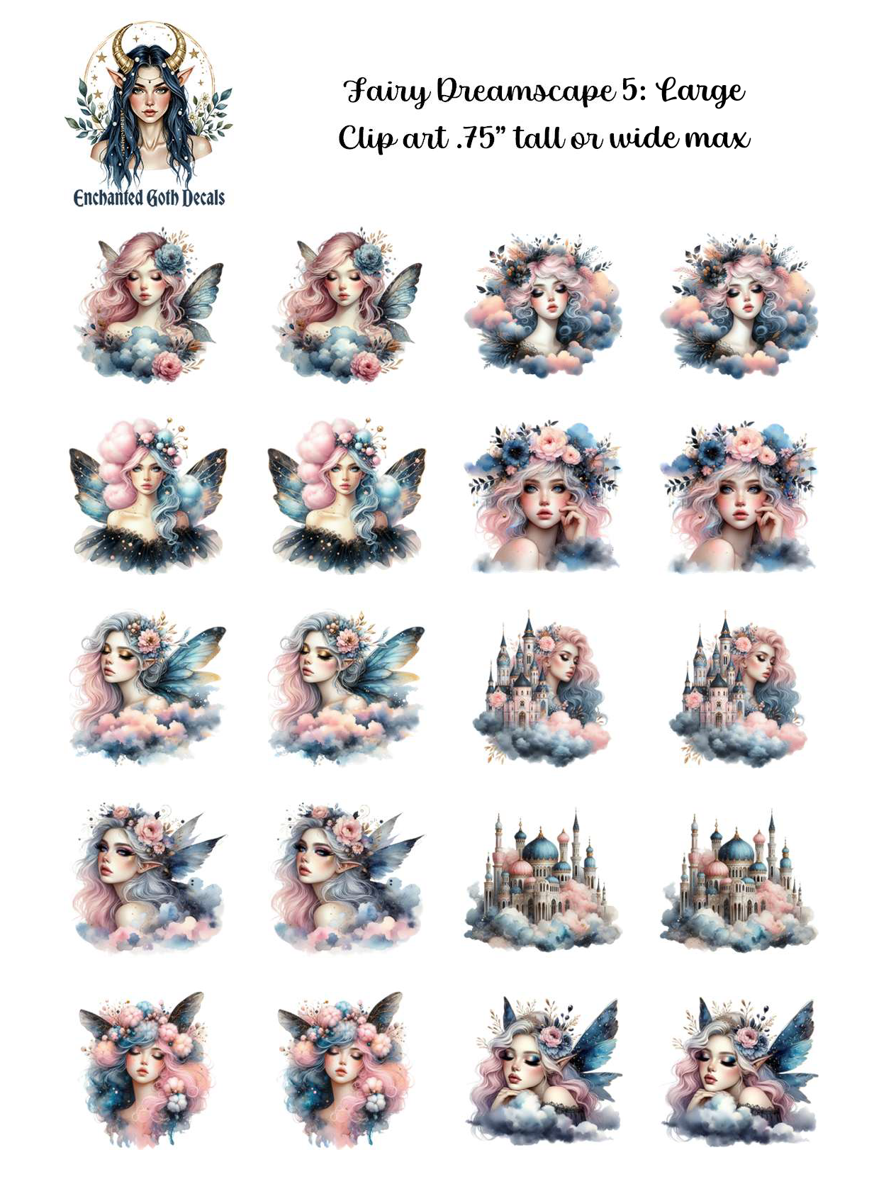 Fairy Dreamscape 5 - Clipart
