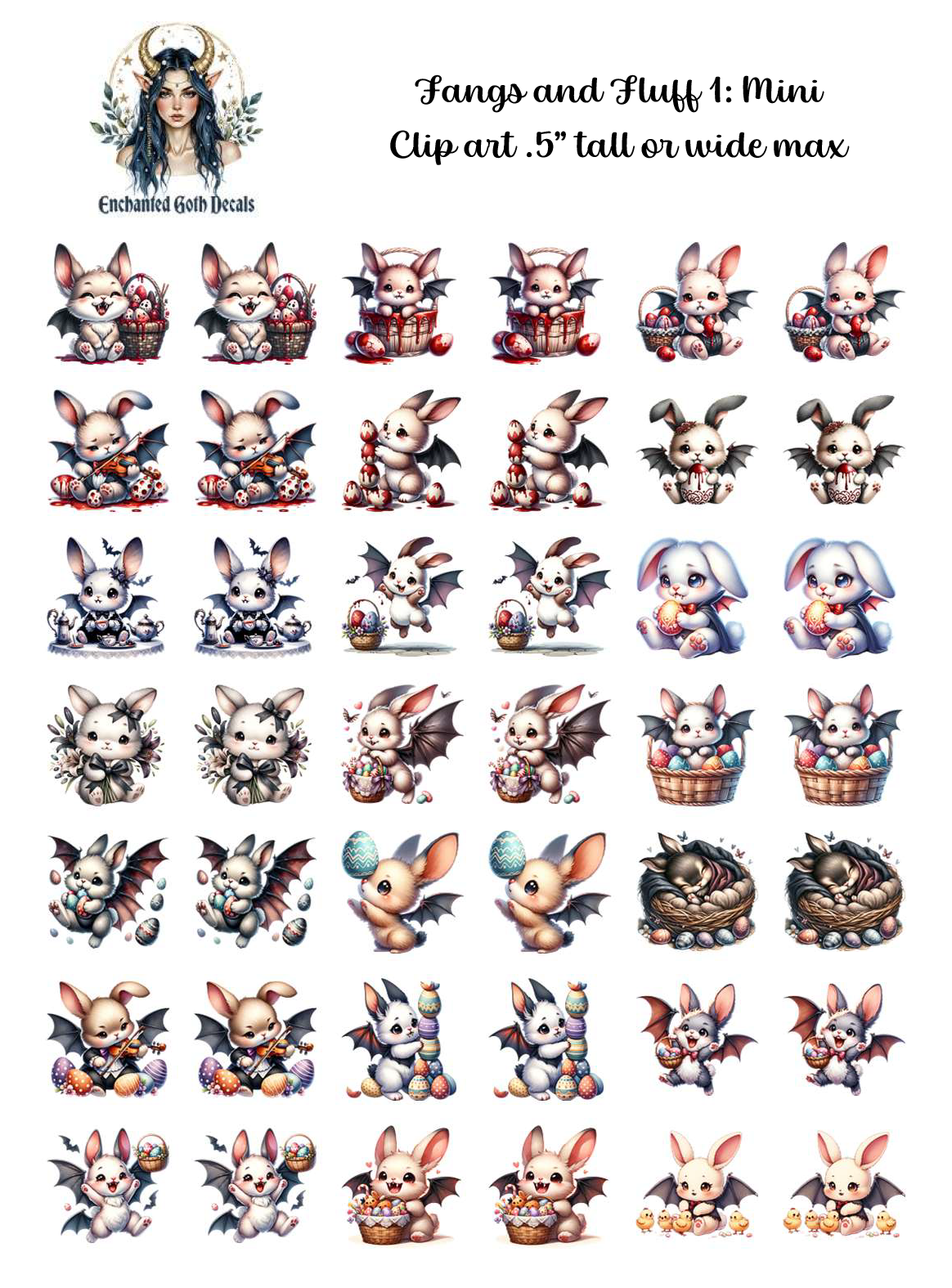 Fangs and Fluff 1 - Clipart Mini