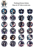 Fantasy Women Zodiac - Clipart