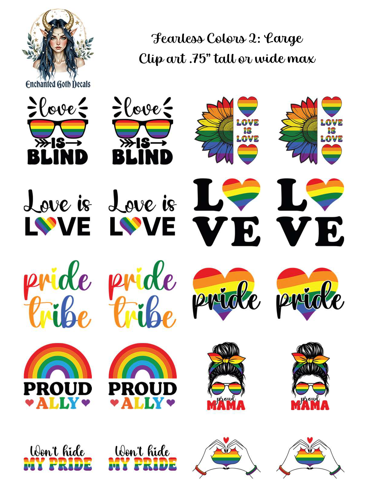 Fearless Colors 2 - Clipart
