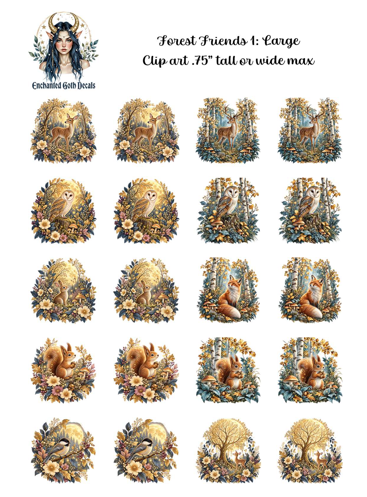 Forest Friends 1 - Clipart