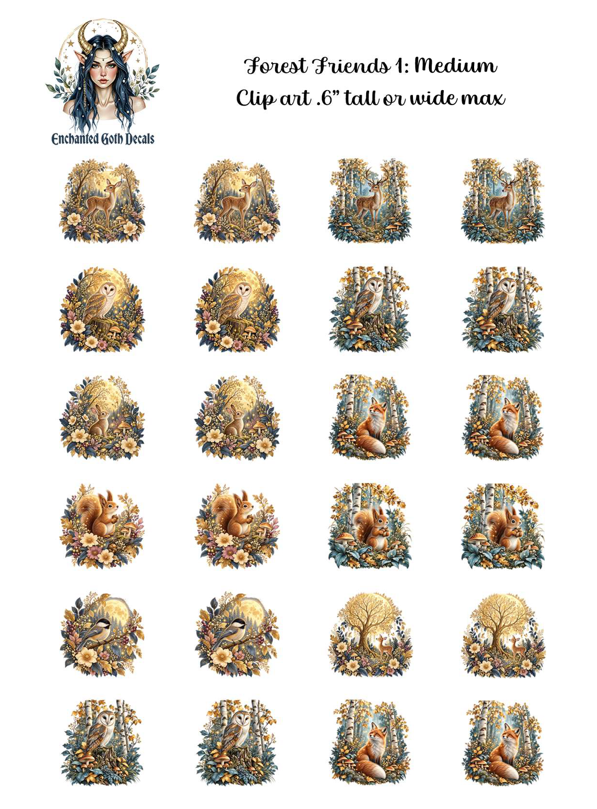 Forest Friends 1 - Clipart
