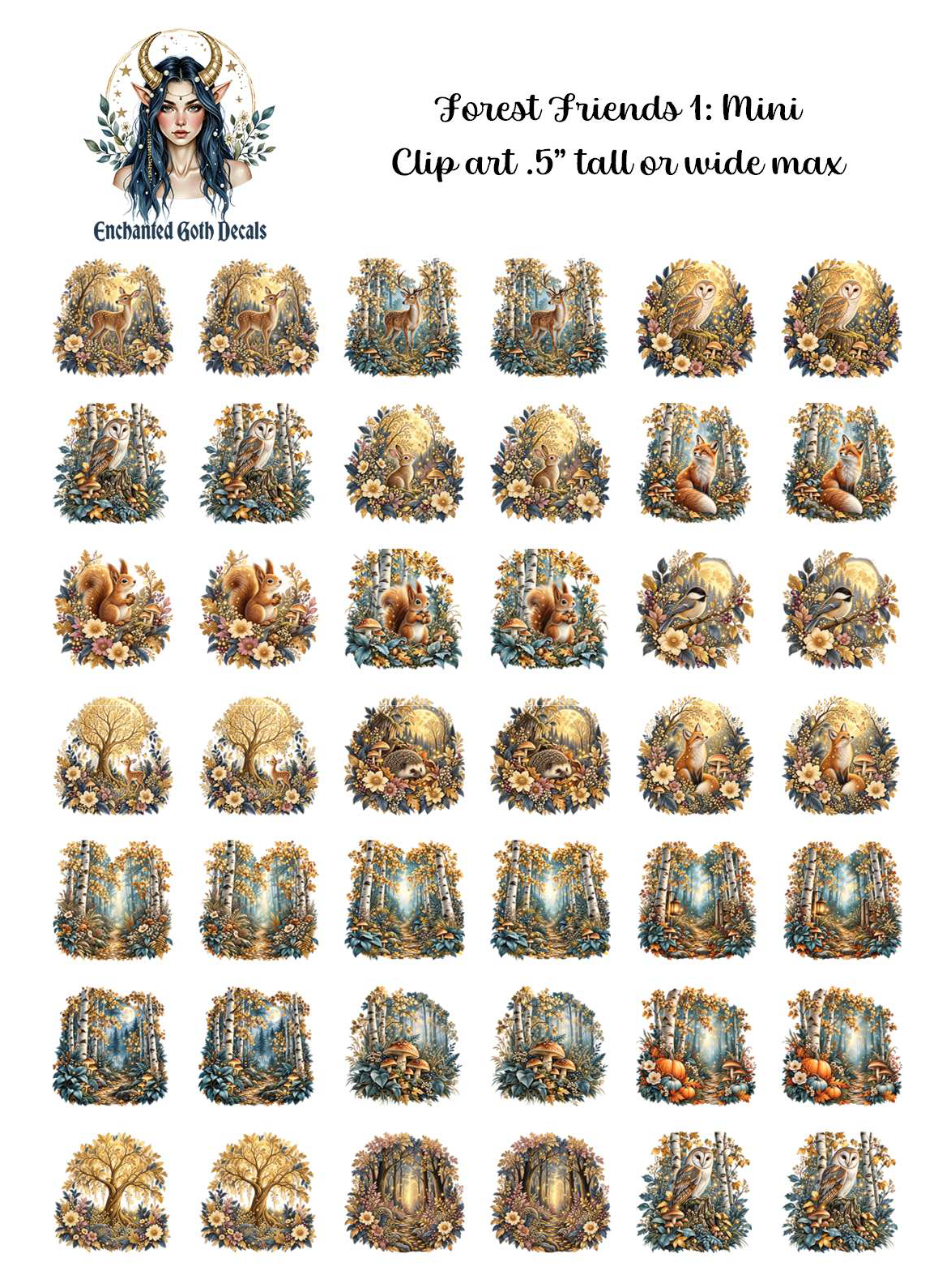 Forest Friends 1 - Clipart Mini