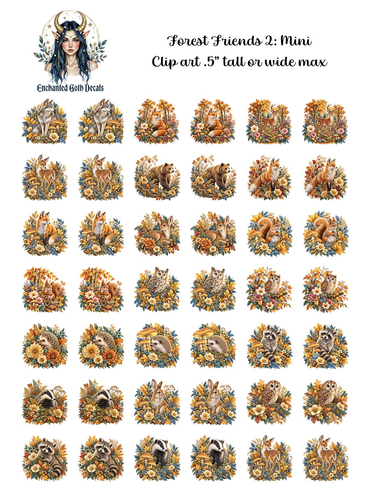 Forest Friends 2 - Clipart Mini
