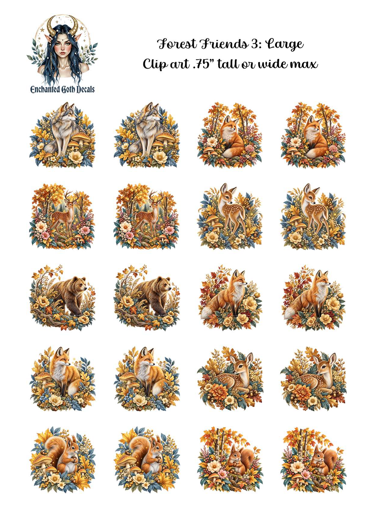 Forest Friends 3 - Clipart