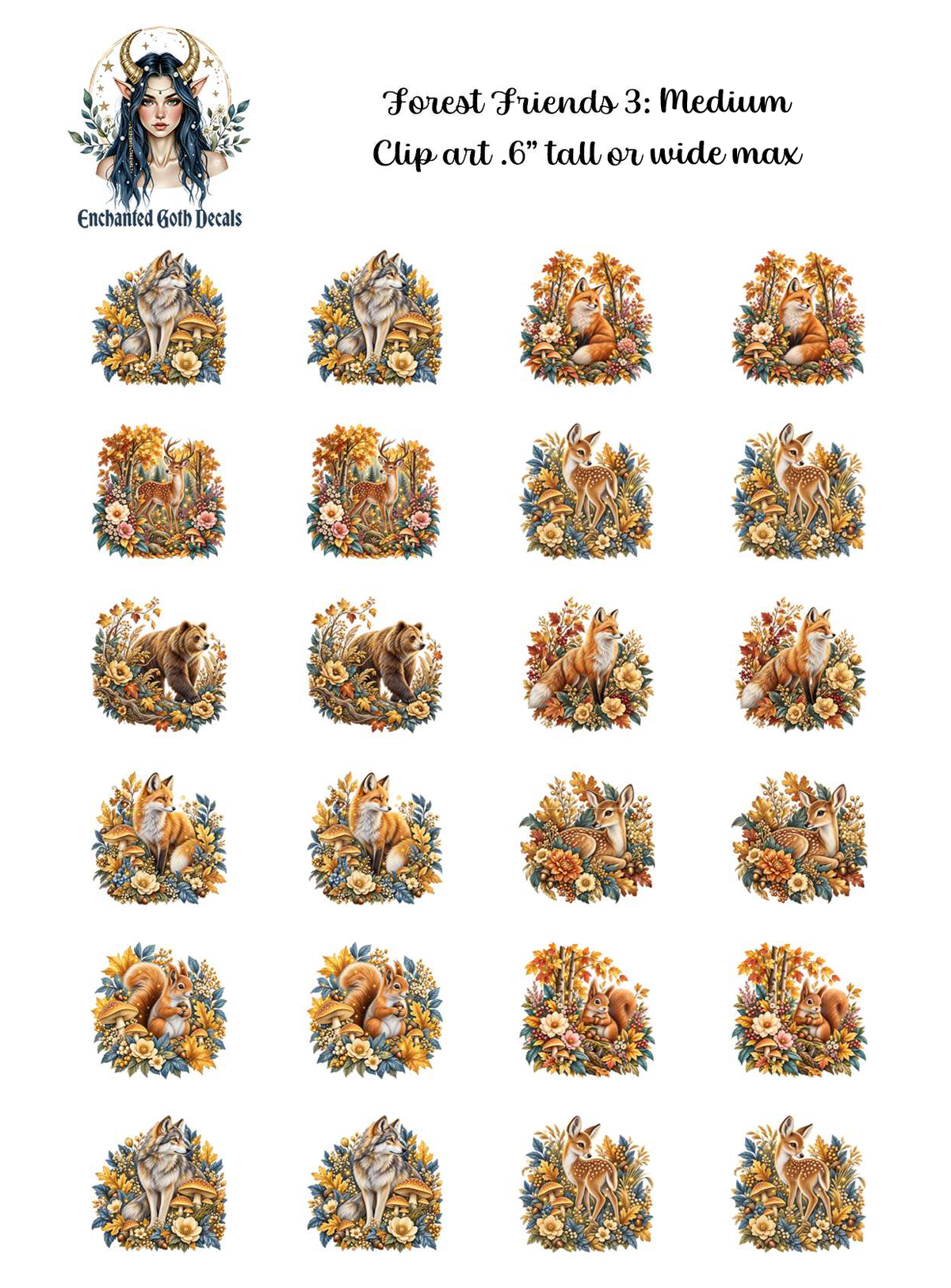 Forest Friends 3 - Clipart