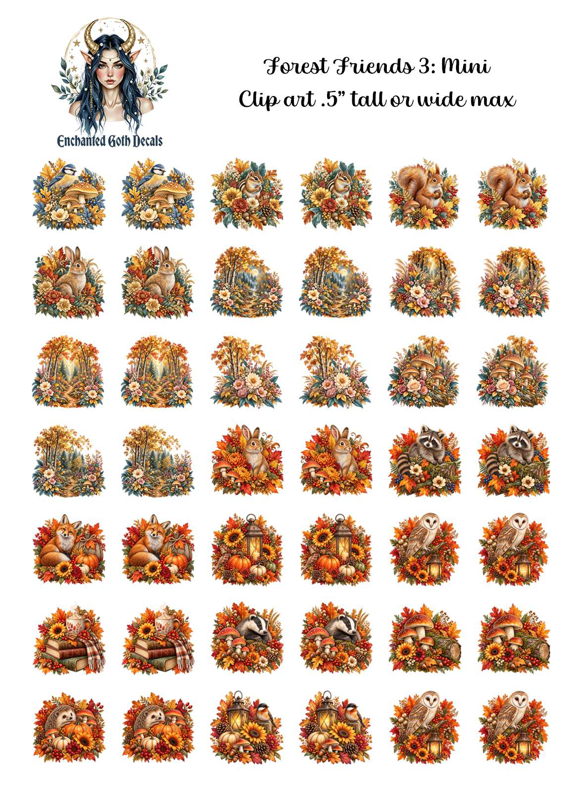Forest Friends 3 - Clipart Mini