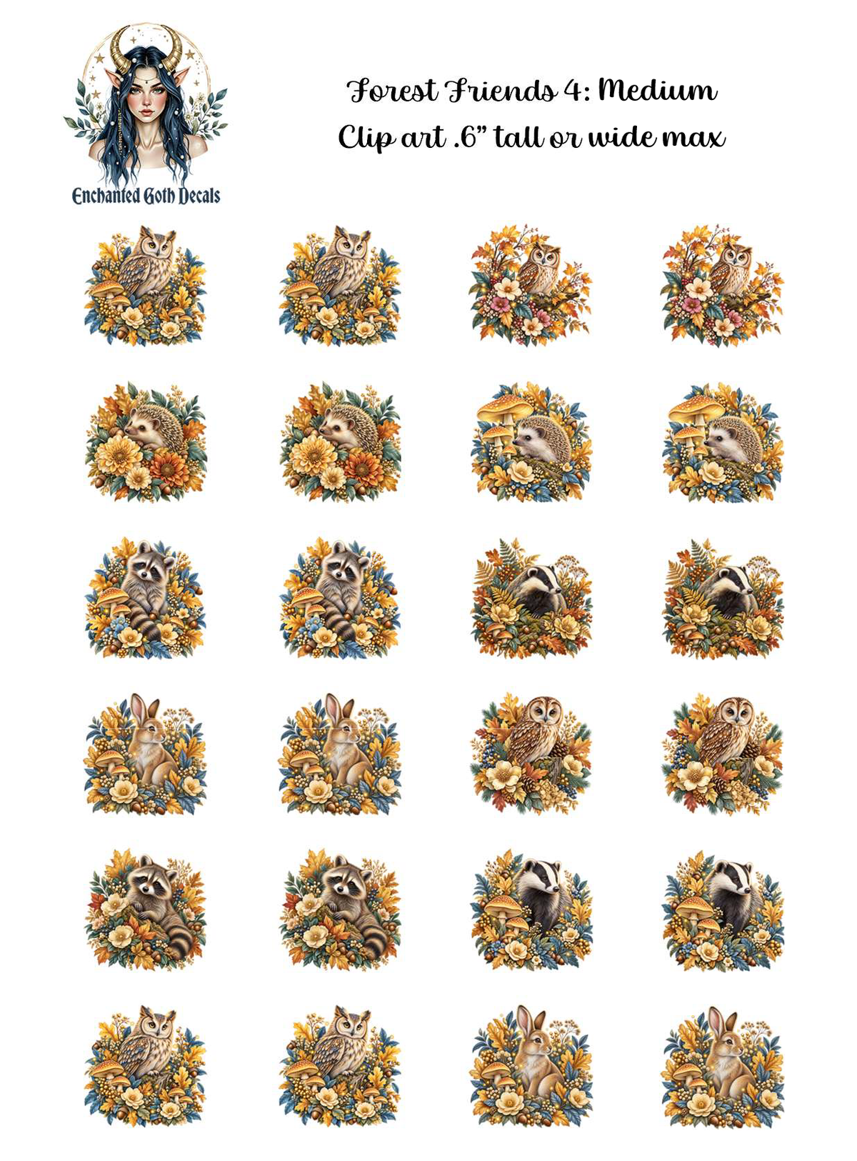 Forest Friends 4 - Clipart