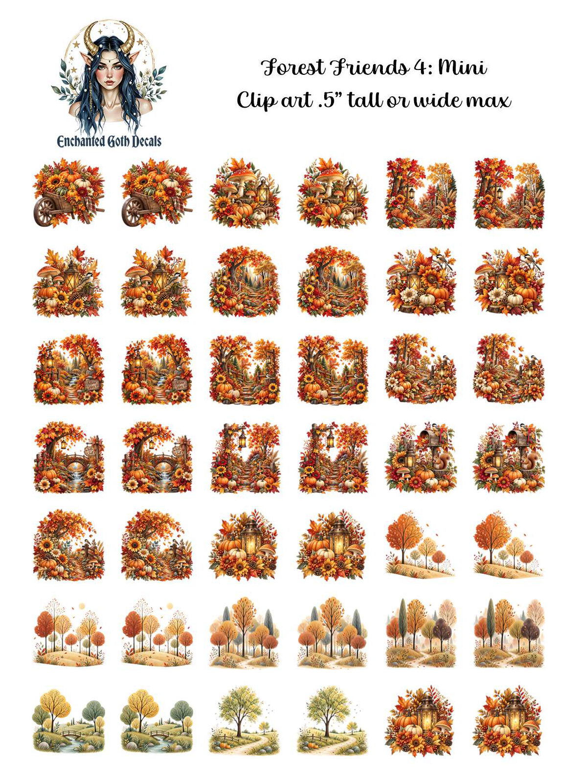 Forest Friends 4 - Clipart Mini