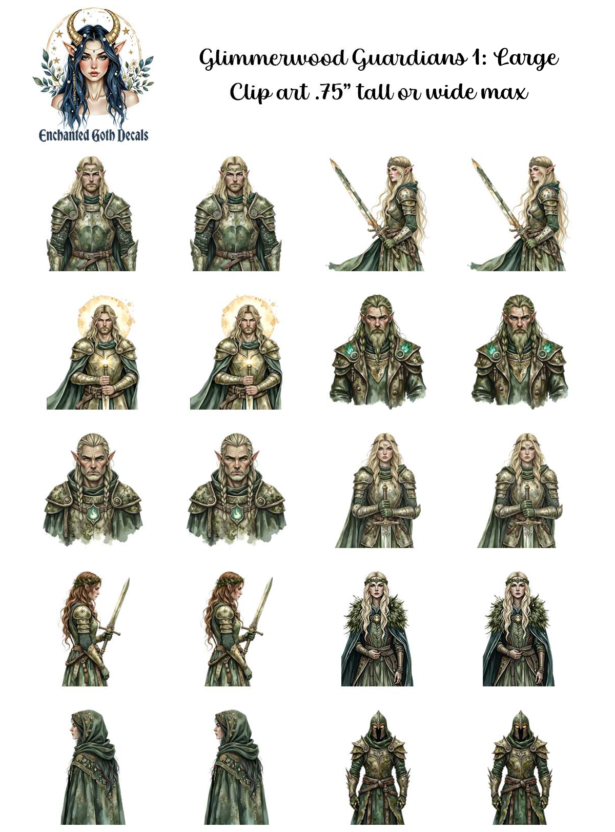Glimmerwood Guardians 1 - Clipart