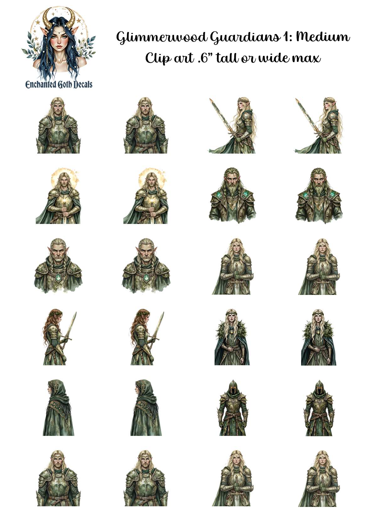 Glimmerwood Guardians 1 - Clipart