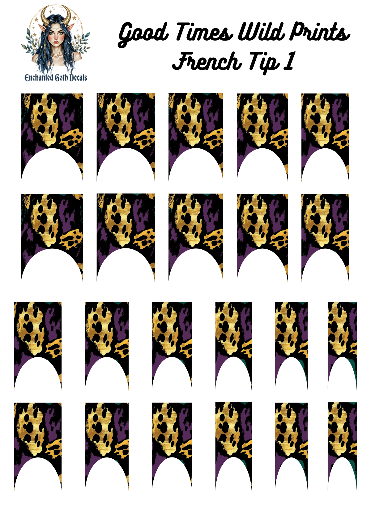 Good Times, Wild Prints - French Tip 1