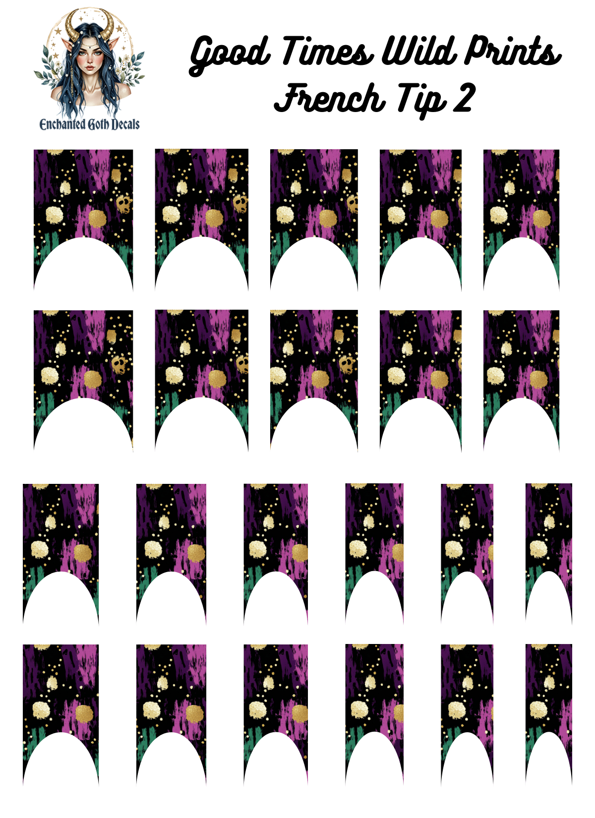 Good Times, Wild Prints - French Tip 2