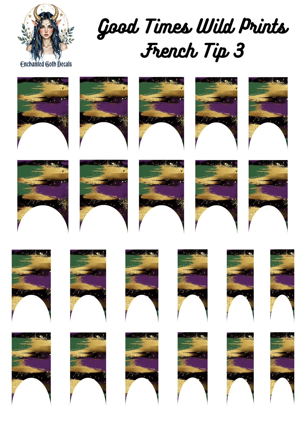 Good Times, Wild Prints - French Tip 3