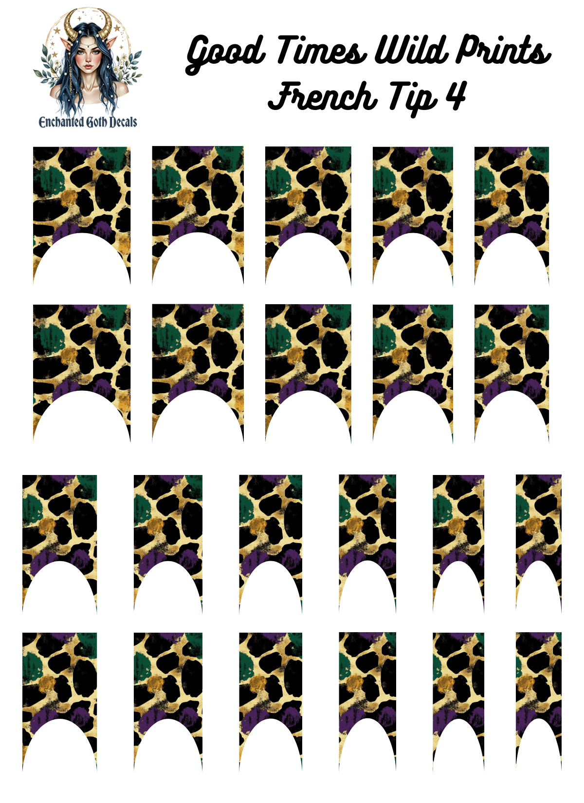 Good Times, Wild Prints - French Tip 4