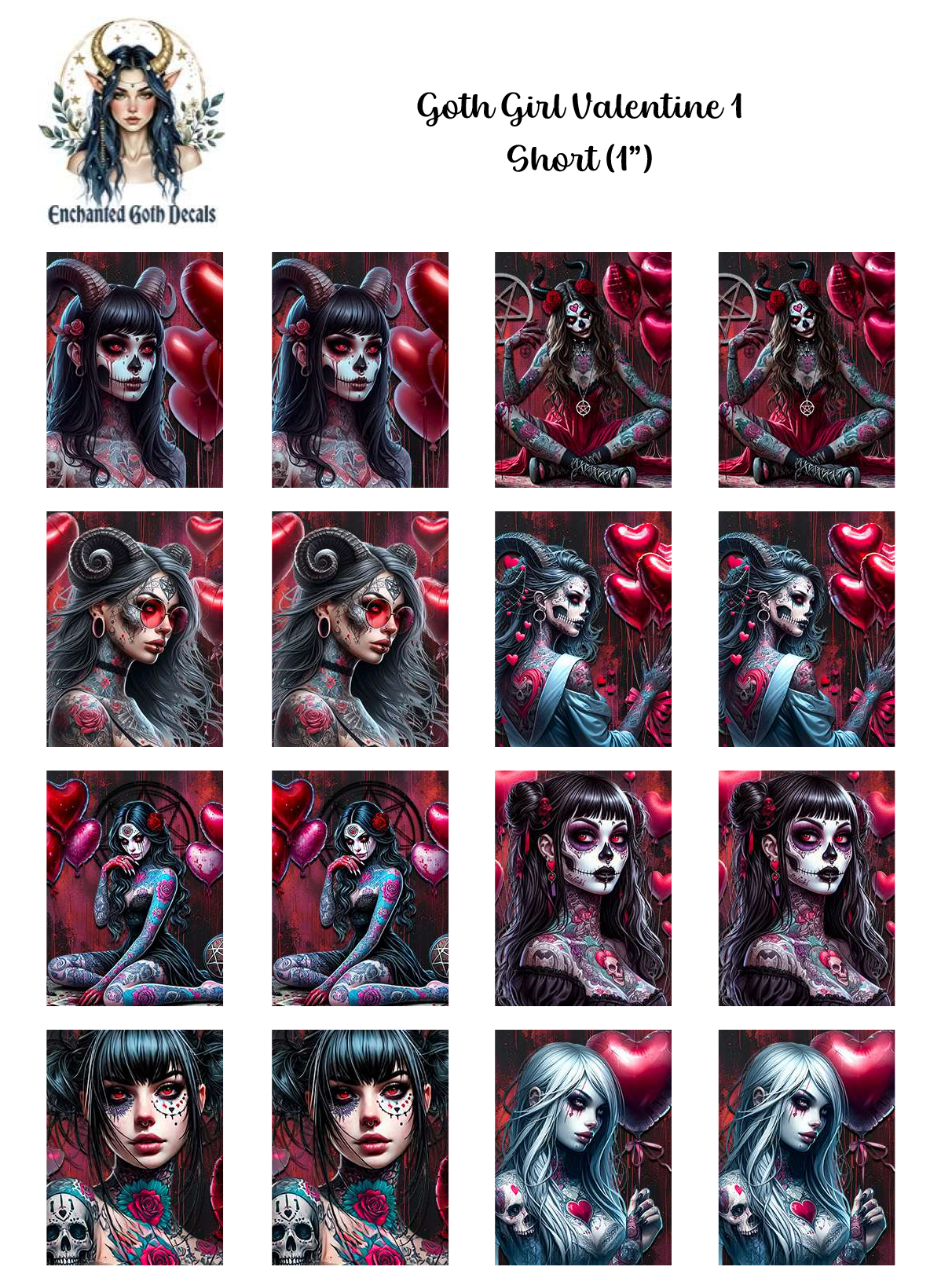 Goth Girl Valentine 1