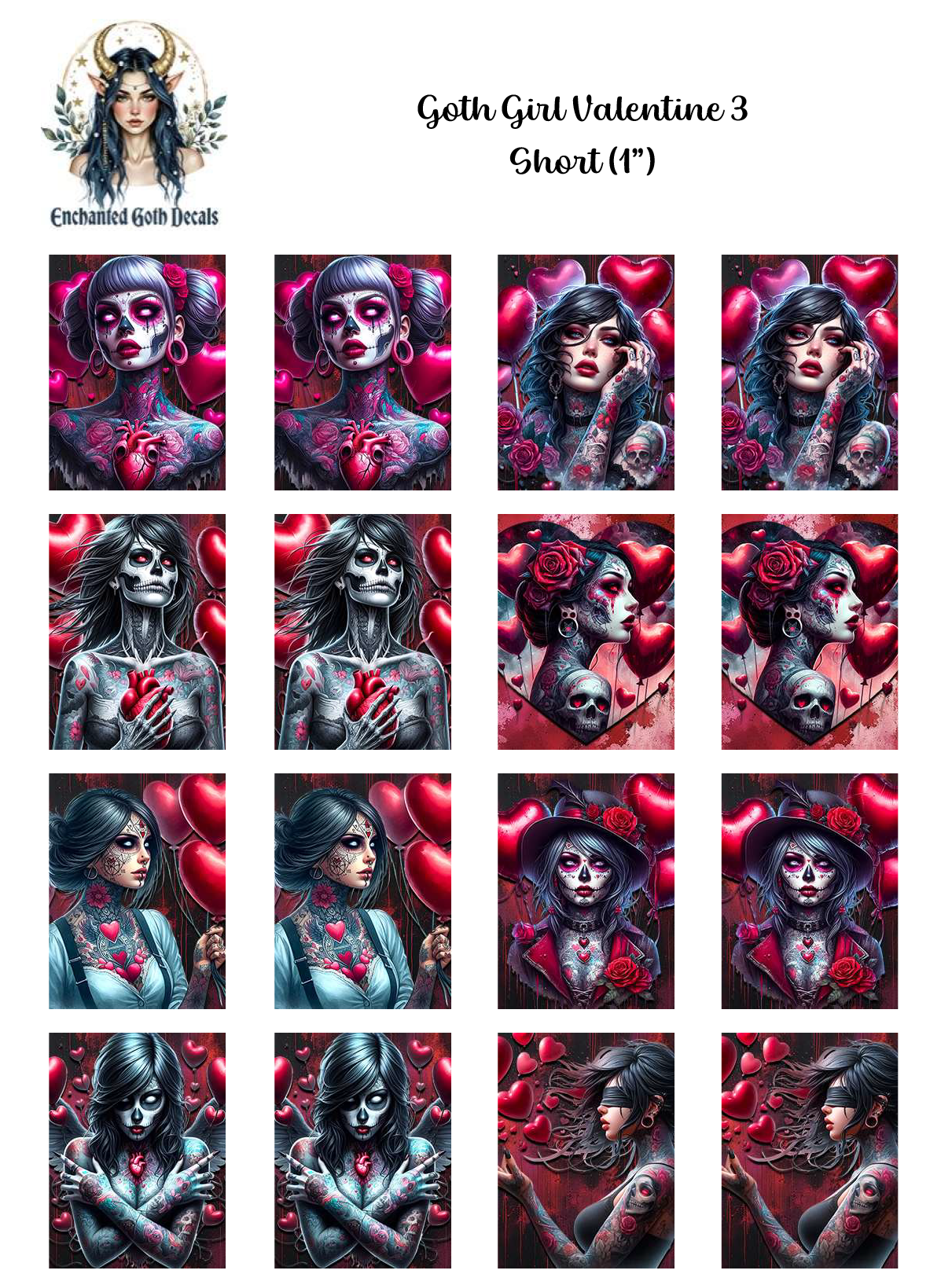 Goth Girl Valentine 3