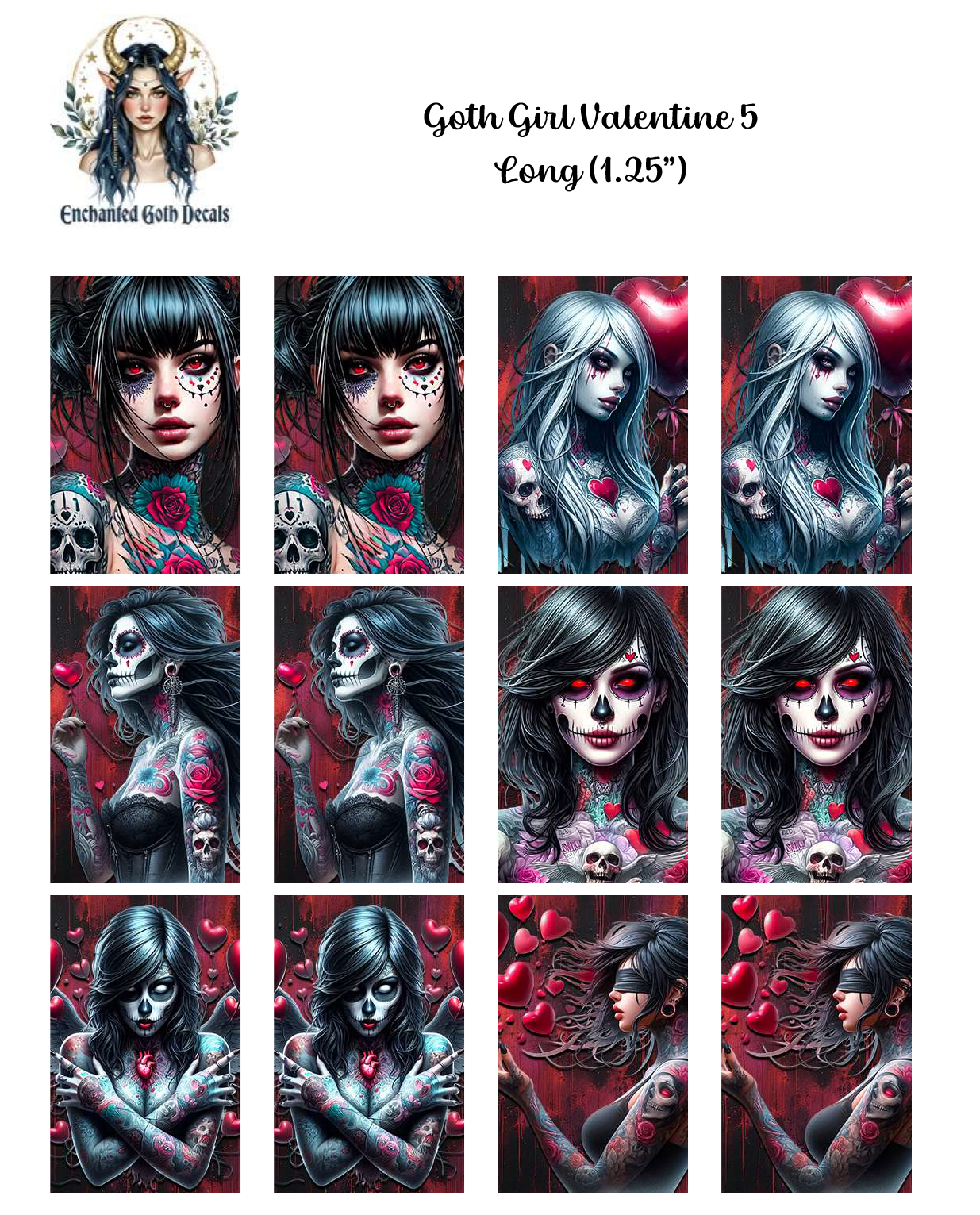 Goth Girl Valentine 5 - Long