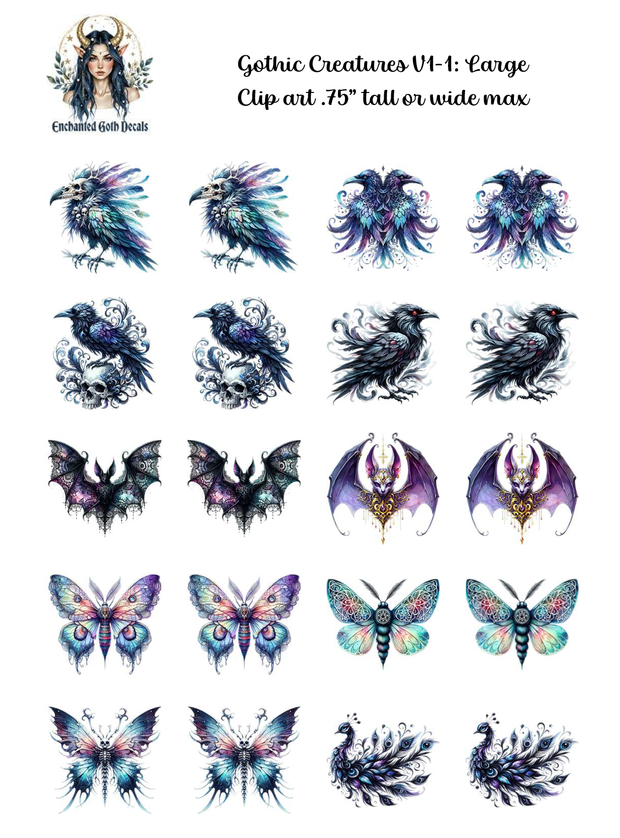 Gothic Creatures V1:1 - Clipart