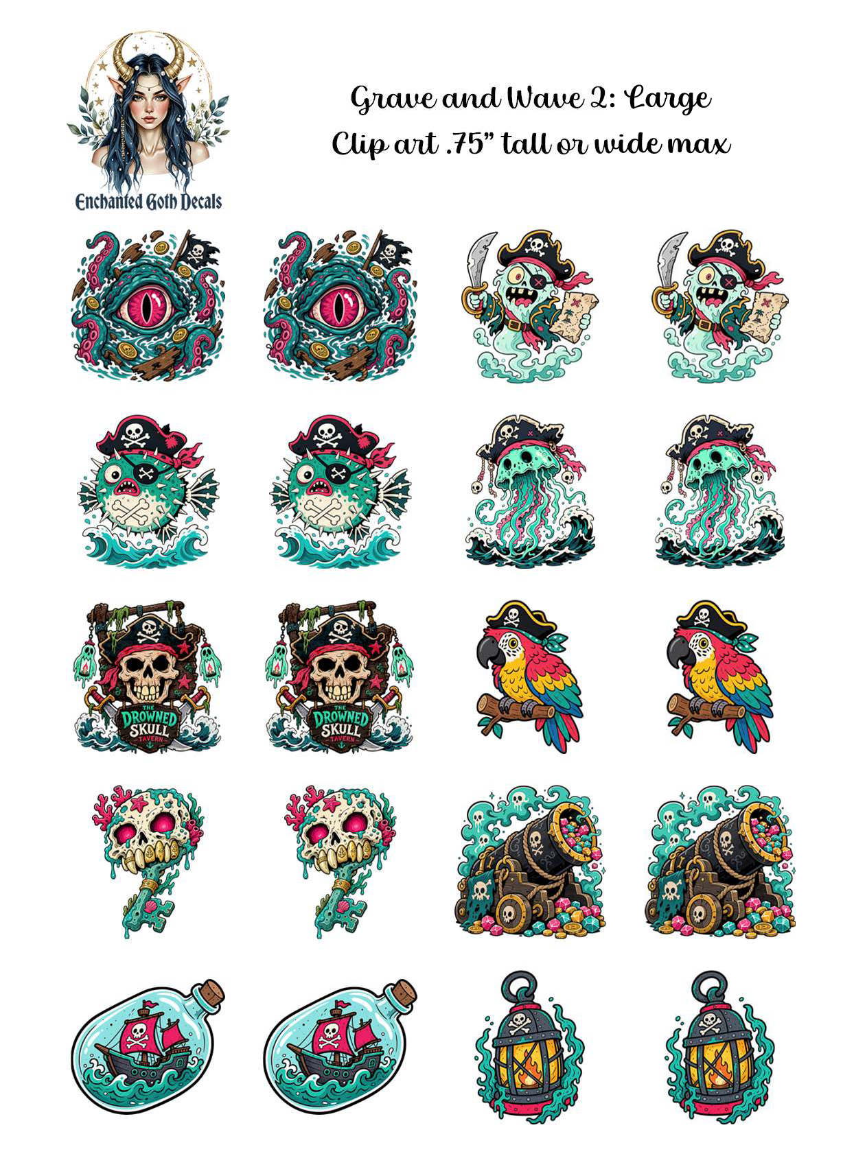 Grave and Wave 2 - Clipart