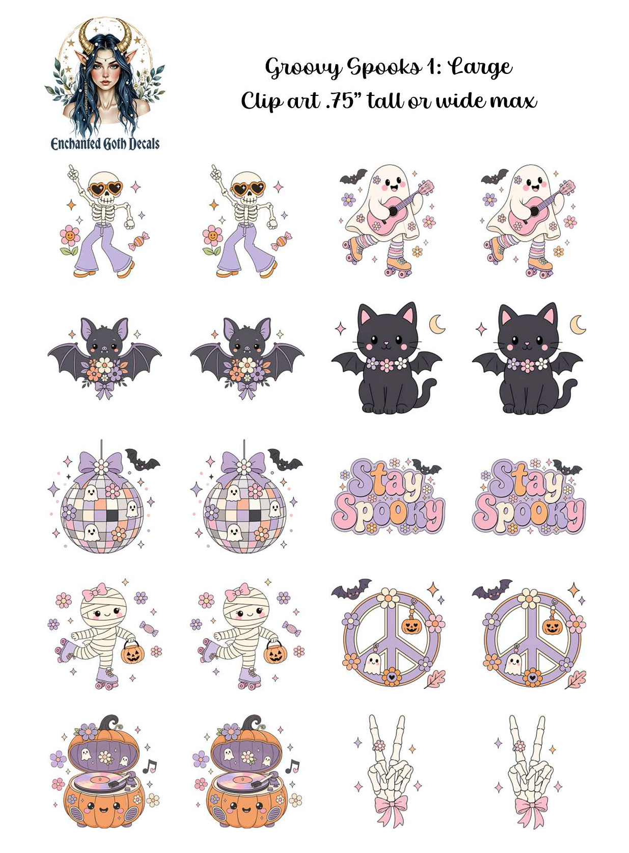 Groovy Spooks 1 - Clipart