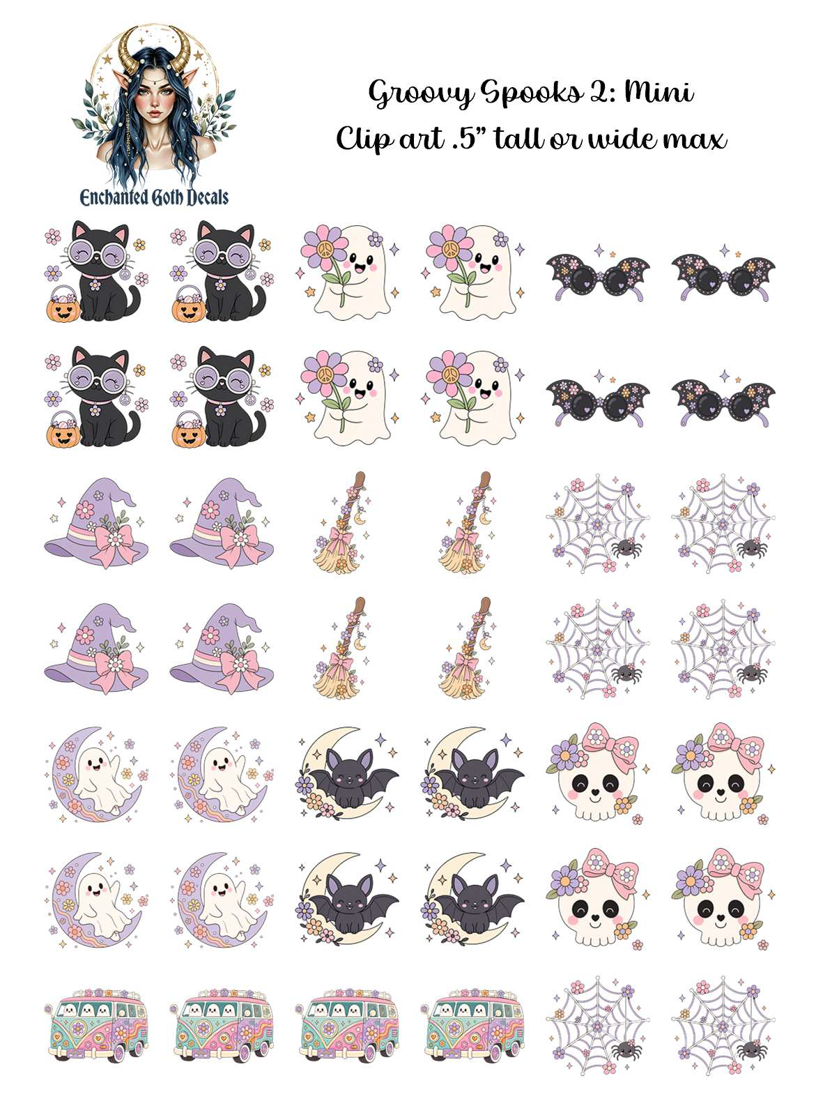 Groovy Spooks 2 - Clipart Mini