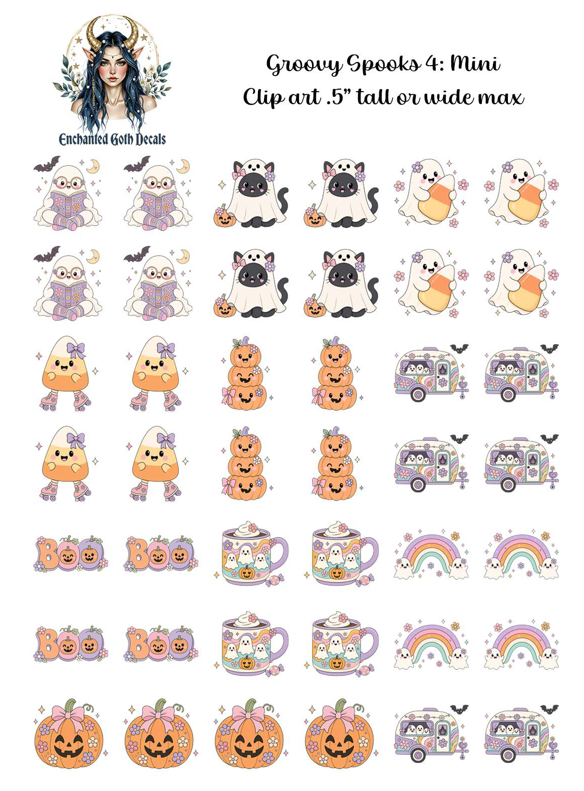 Groovy Spooks 4 - Clipart Mini