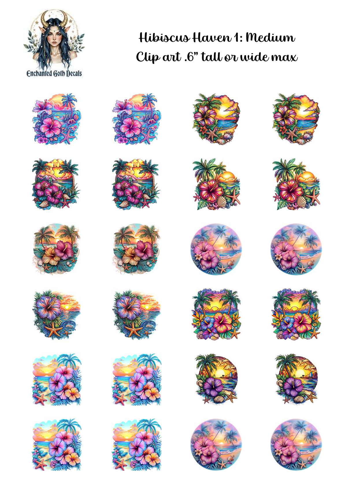 Hibiscus Haven 1 - Clipart