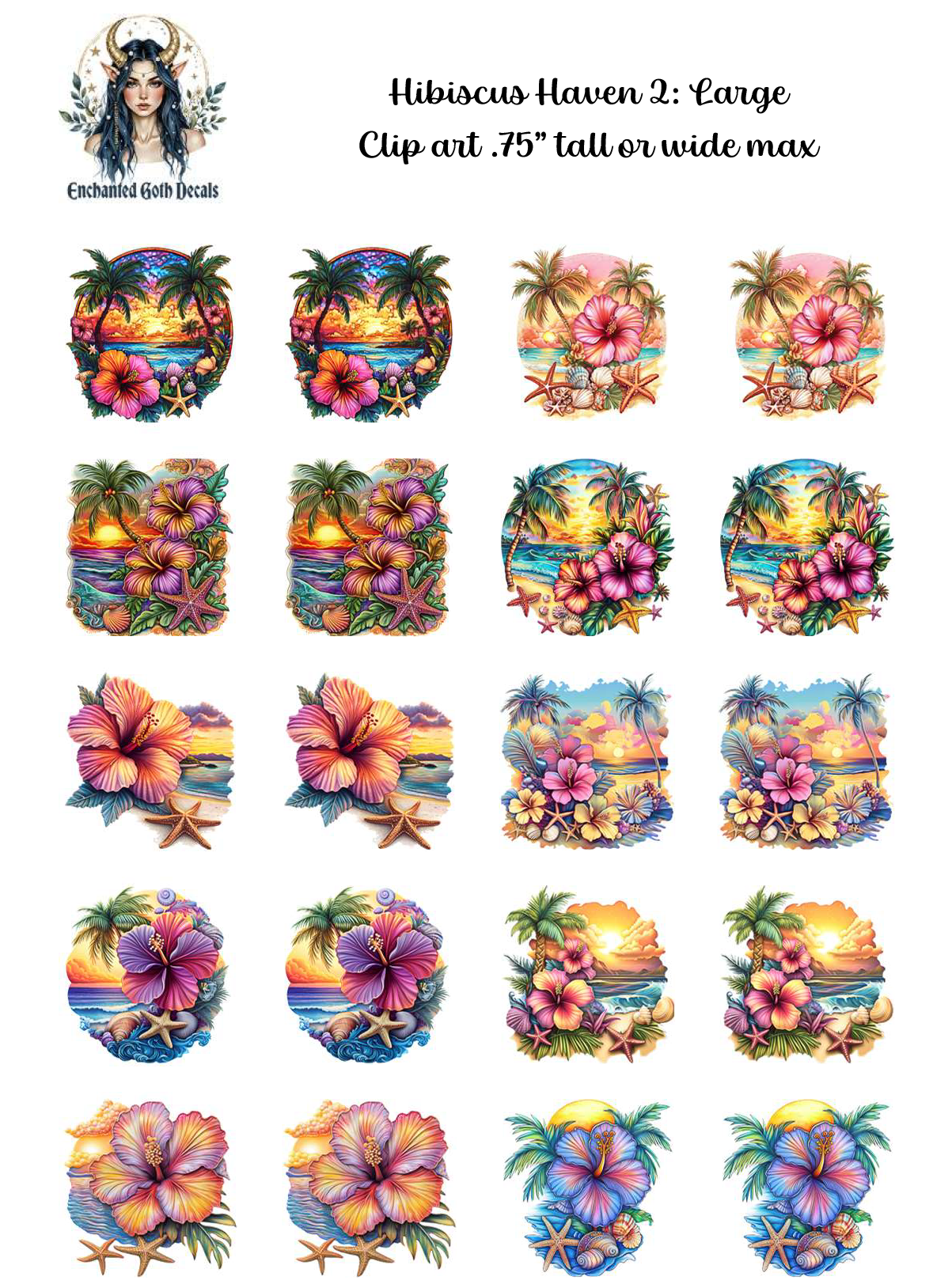 Hibiscus Haven 2 - Clipart