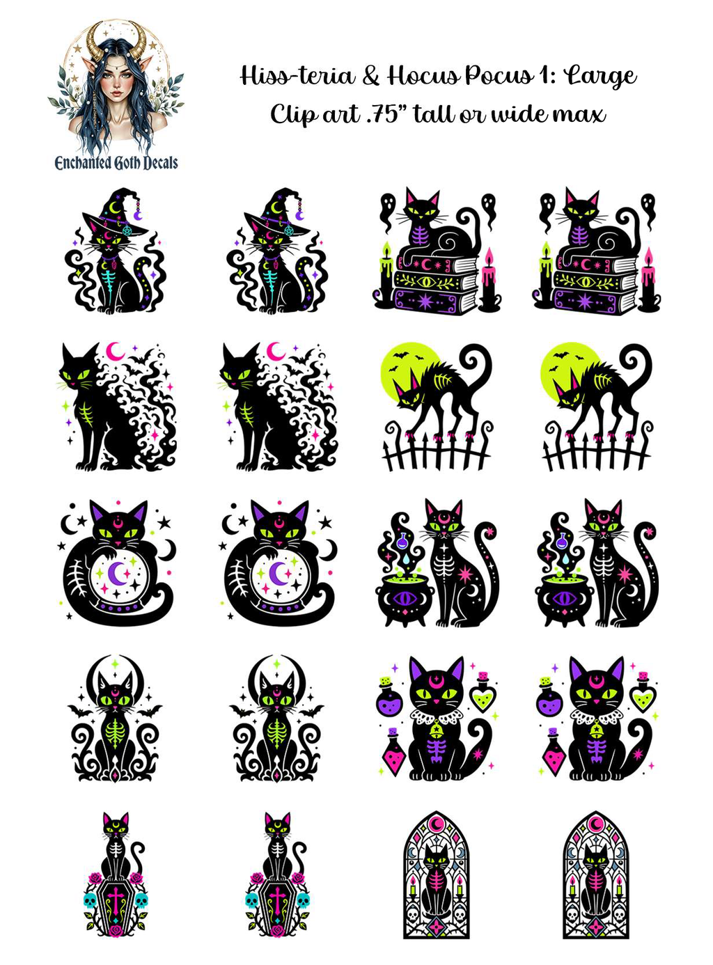 Crypt Kit Halloween Box - Clipart Decals Only Bundle