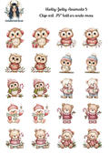 Holly Jolly Animals 5 - Clipart