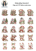 Holly Jolly Animals 6 - Clipart