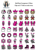 Hot Pink Creepmas 1 - Clipart Mini