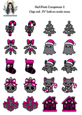 Hot Pink Creepmas 2 - Clipart
