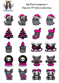 Hot Pink Creepmas 3 - Clipart