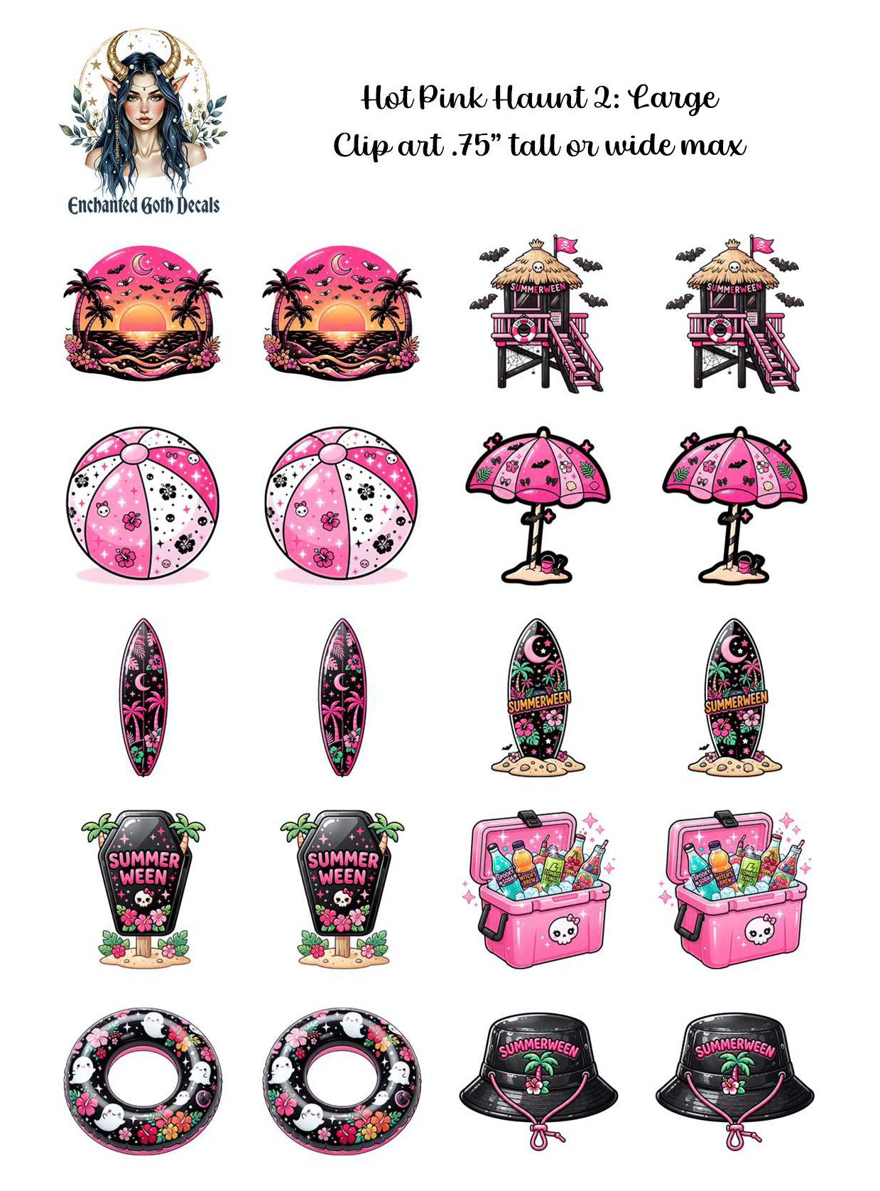 Hot Pink Haunt 2 - Clipart