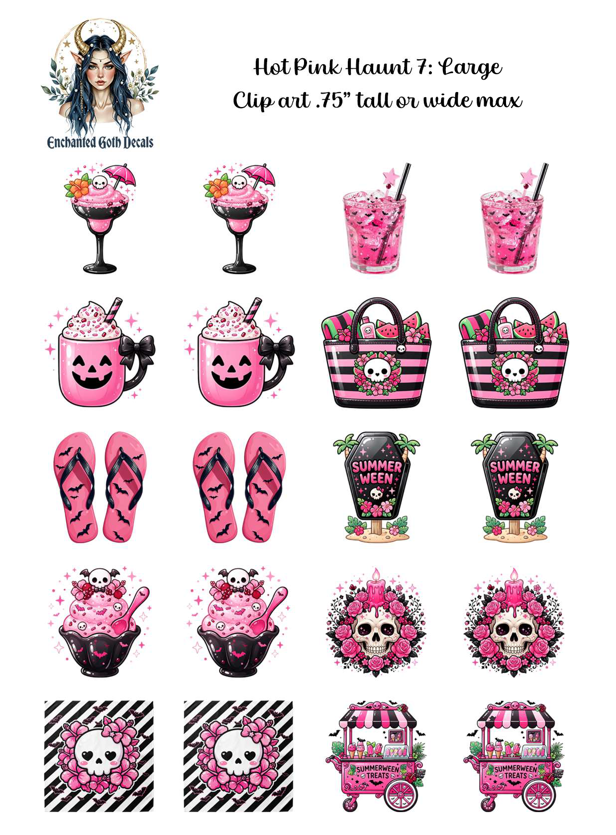 Hot Pink Haunt 7 - Clipart